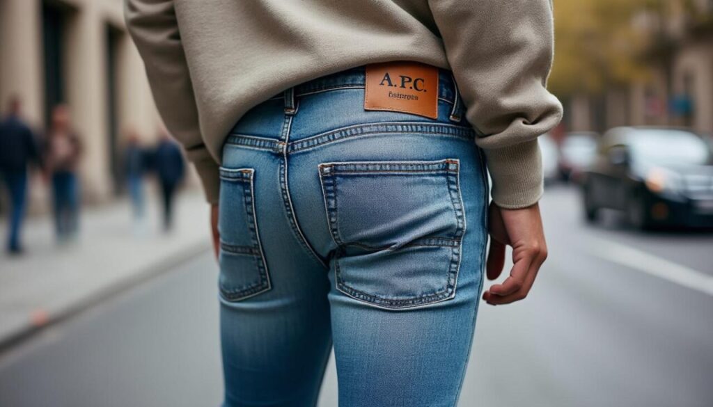 découvrez le denim a.p.c., alliant qualité et style pour un look parfait au quotidien. confort et élégance assurés avec chaque pièce.