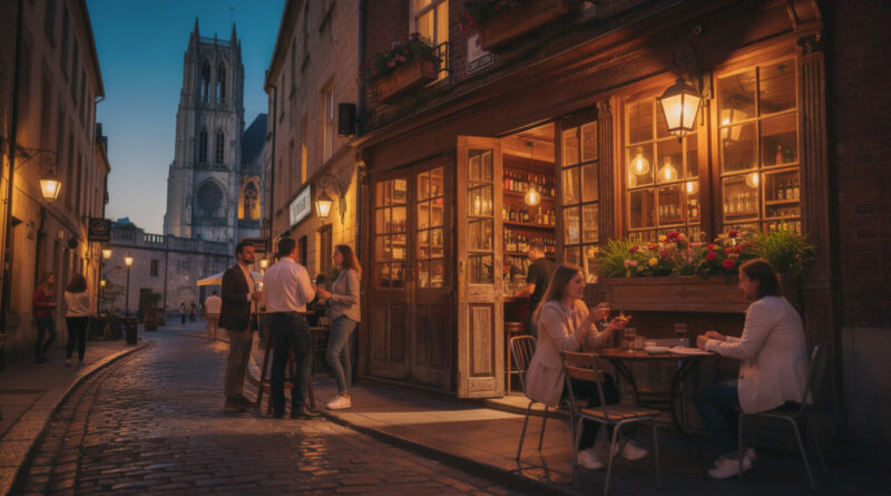 découvrez un bar chaleureux et convivial situé au cœur du quartier, à deux pas de la cathédrale, idéal pour moments de détente entre amis.